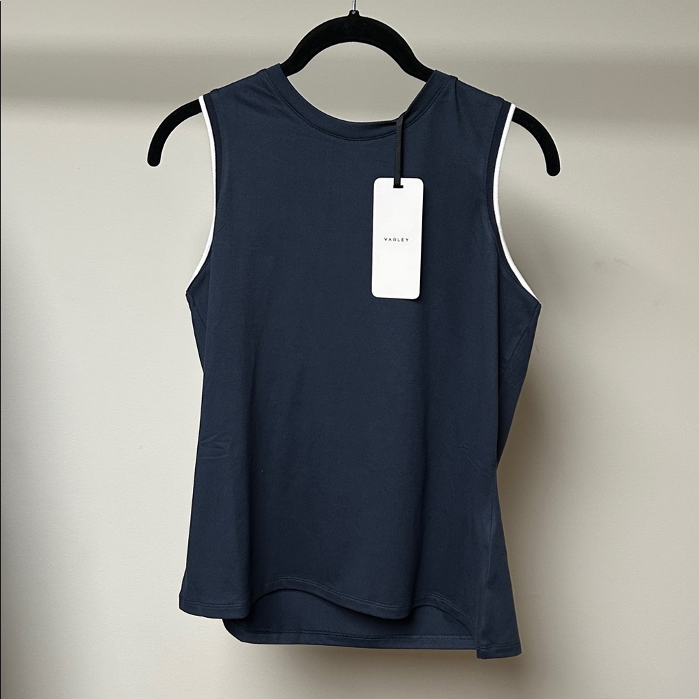 Varley Arton performance tank blue nights/white